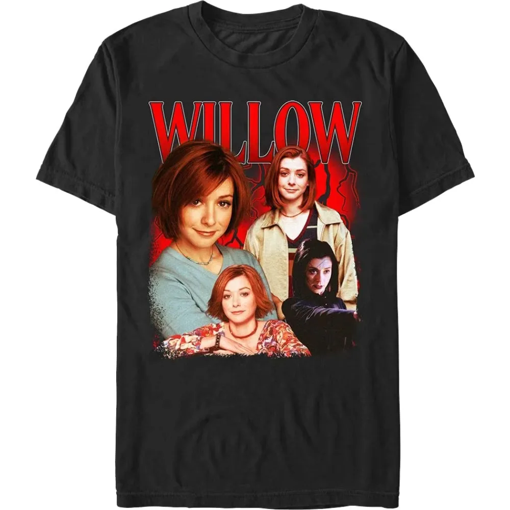 Buffy The Vampire Slayer Buffy & Angel Romantic Graphic T-Shirt Men Women Retro 90s TV Show Print Oversized Unisex high quality