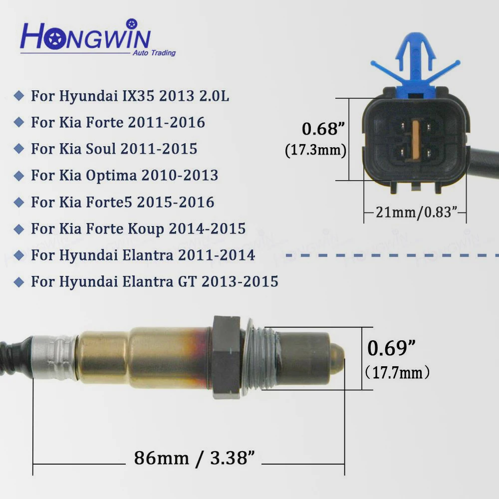 Front Lambda Sensor Oxygen Sensor For Hyundai IX35 2013 Elantra For Kia Soul Sportage Optima 2010-2016 39210-2E800 392102E800