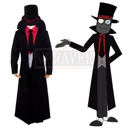 Villainous Black Hat Boss BH Halloween Cosplay Costume Uniform Party Christmas Outfit Customize Any Size