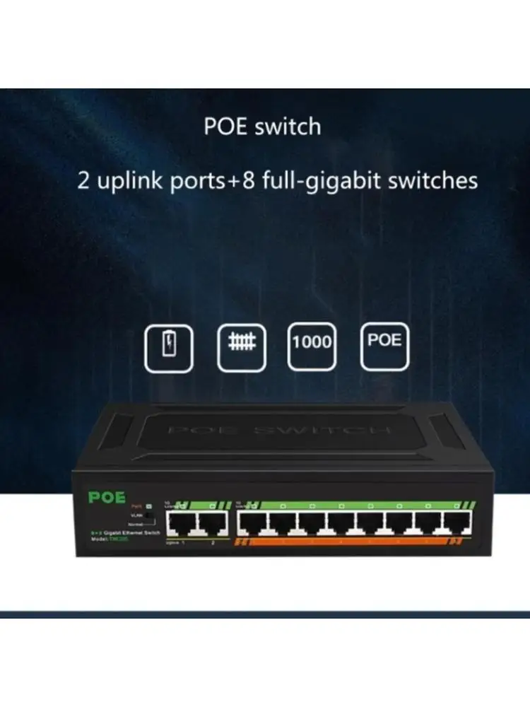 652F 10 Port Gigabit Switcher Supporting Power over Ethernet for Fast Speed Networks