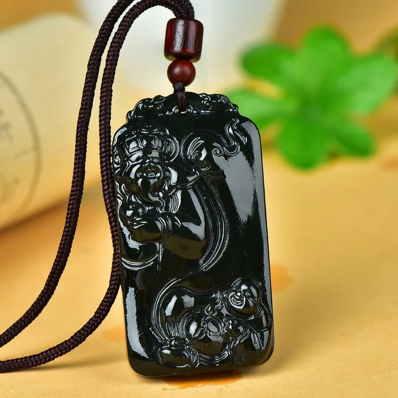 

Boutique Sapphire Fulu Double Full Jade Pendant for Men and Women
