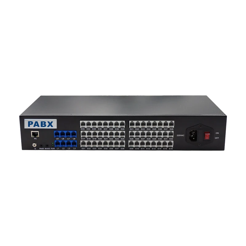 Sistema Telefónico PBX para Oficina y Hotel con 48 Extensiones, Sistema de Intercambio Telefónico PINWEI Serie DT/TP PABX