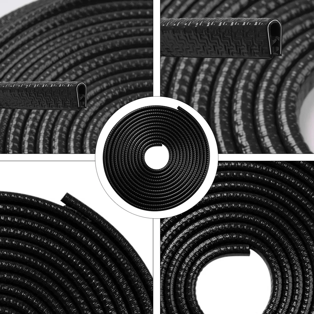 

Door Anti-Collision Strips Red Rubber Seal Strip Durable Weatherproof Uv Resistant Trim For Car Doors Edges Protection Car