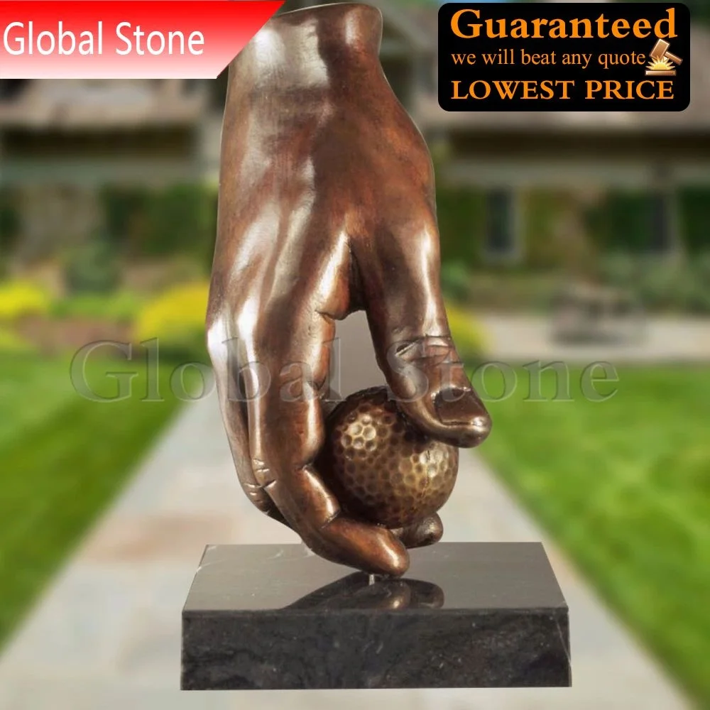 Large Bronze Hands Sculpture for Park Decoration Fancy Casting Statue Bronze Hand Sculpture for Table Home Garden Decoration