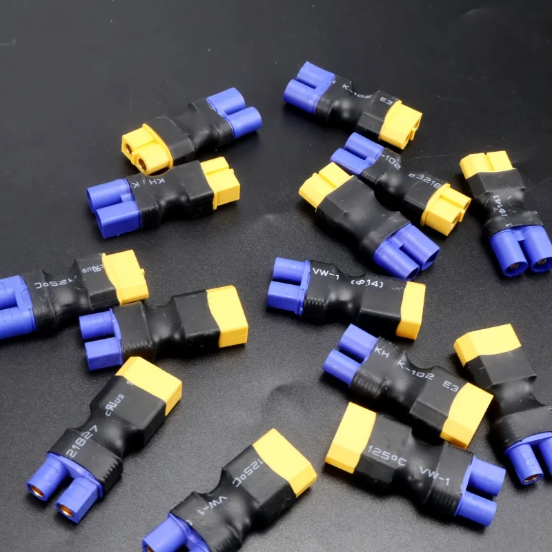 Neue 2Pcs XT60 Zu EC3 Buchse Auf Stecker Adapter Stecker Deans Anschlüsse Stecker RC Hubschrauber Quadcopter Lipo Batterie control Teile DIY