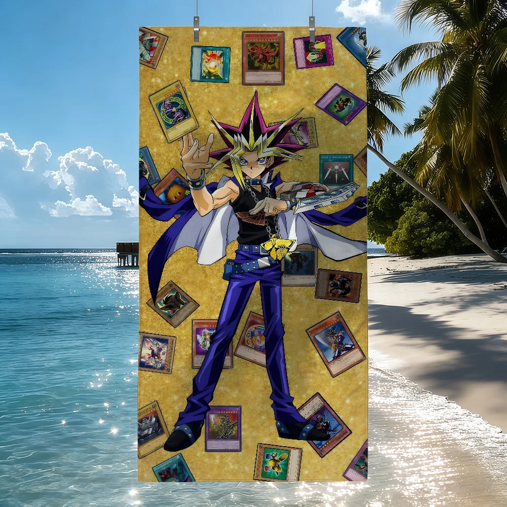 Anime Y-Yu-Gi-Oh Towel Soft Pool Gift For Travel Gym Shower Camping Quick Dry Sports Beach Towels