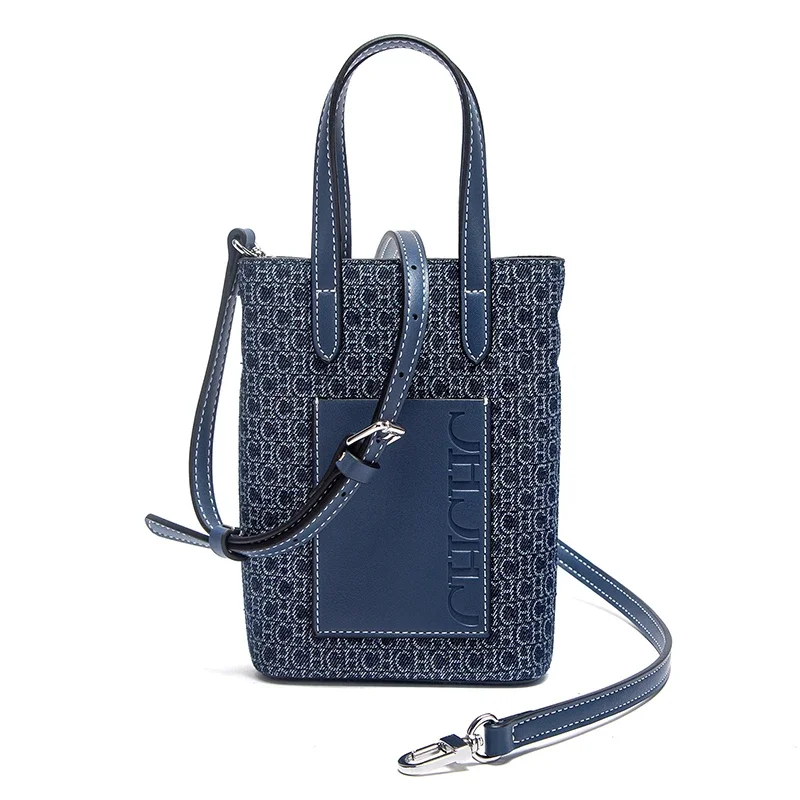 C-H حقيبة الهاتف المحمول الخريف مجموعة جديدة امرأة كاوبوي حقائب كتف حقيبة يد بسيطة عادية #5