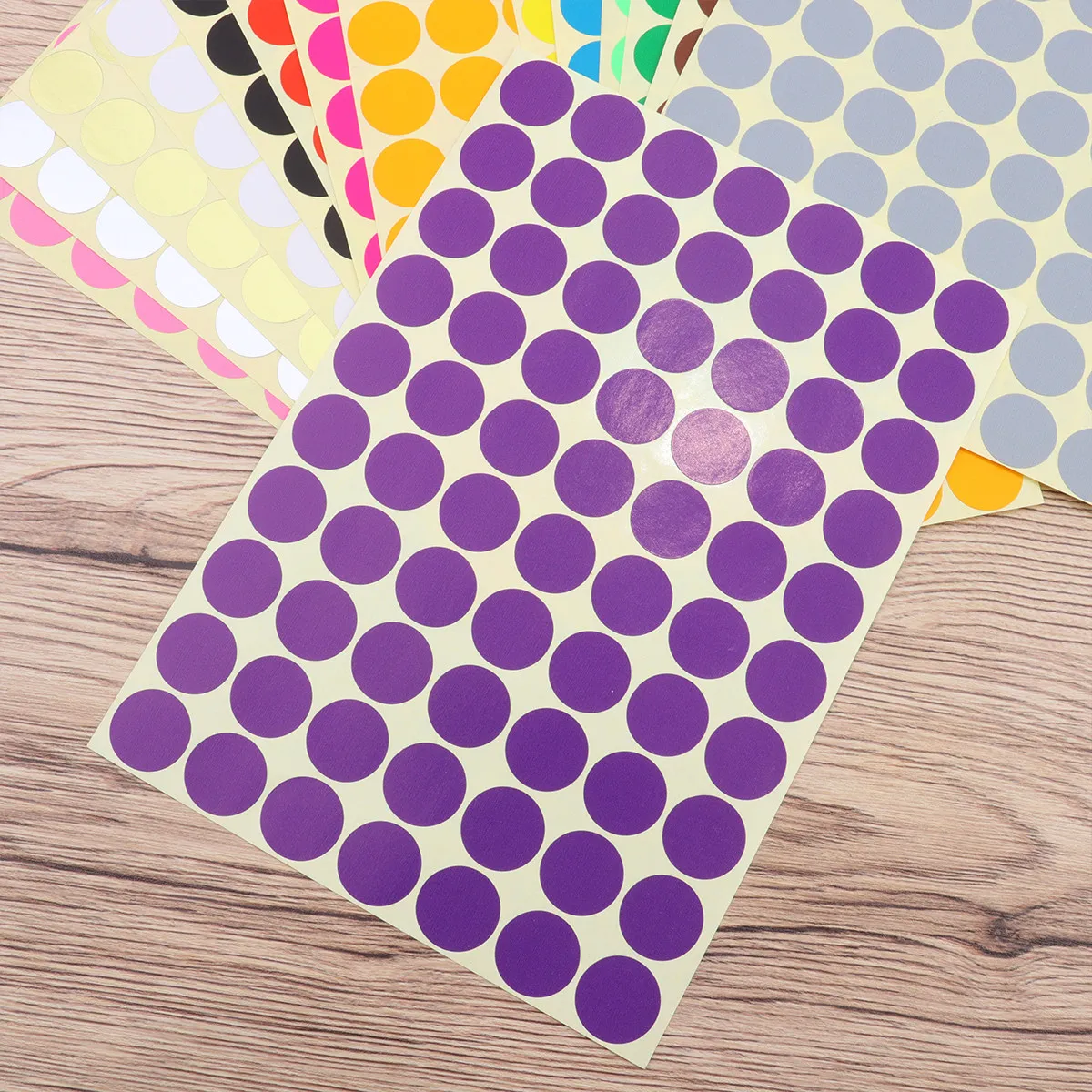 

16 шт. разноцветных клейких круглых этикеток-наклеек, бумажные подарочные бирки для дня рождения, свадьбы, вечеринки, скрапбукинга, Хэллоуина