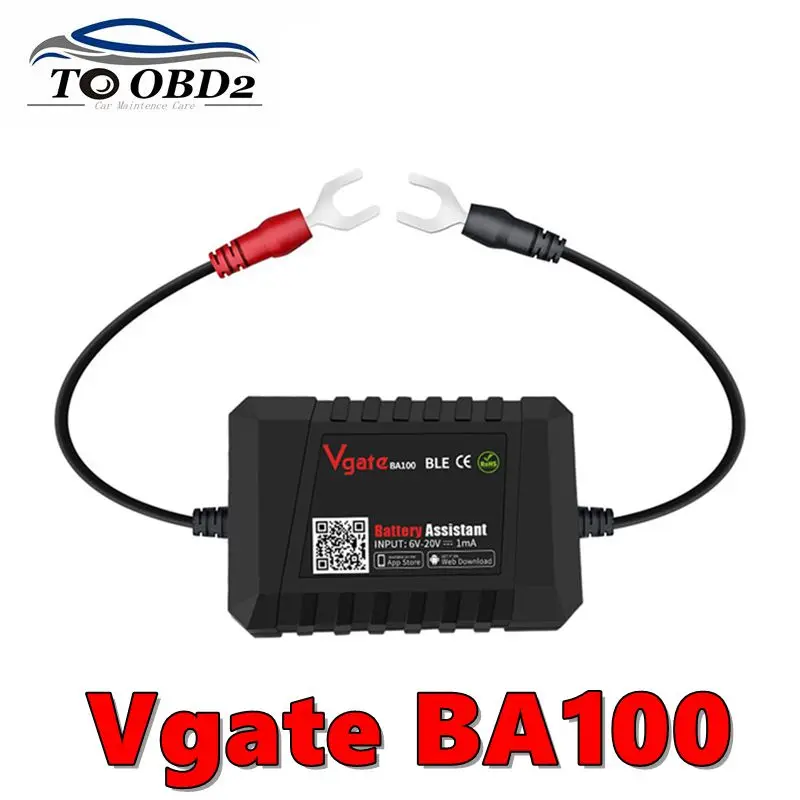 

Original Vgate BA100 12V Car Battery Tester Monitor Bluetooth 4.0 Car Battery Assistant Work with iOS and Android Battery helper