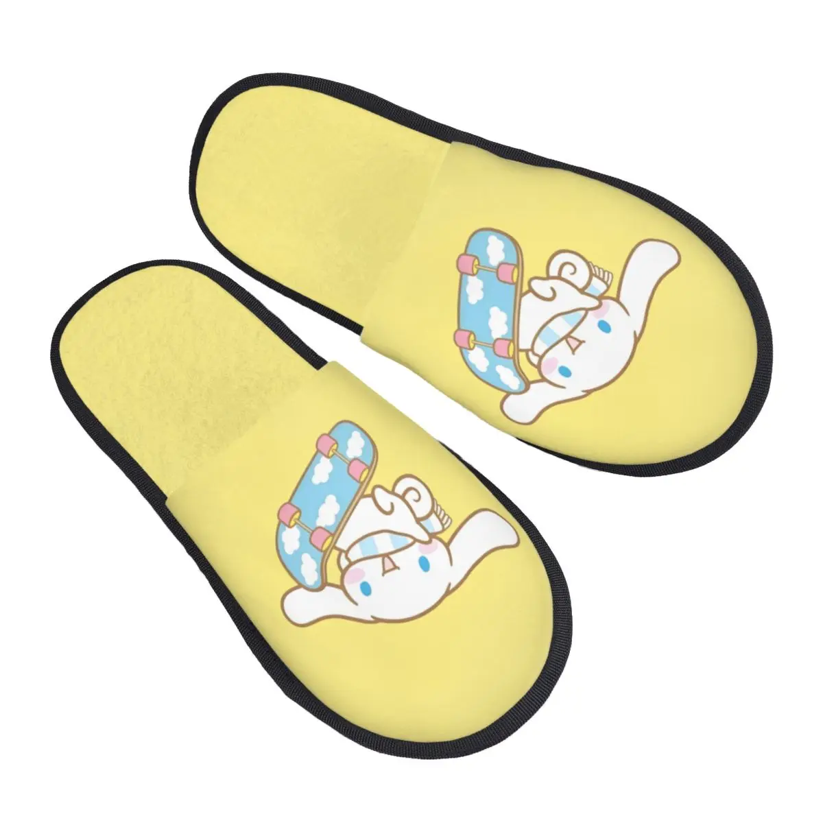 

Пользовательские тапочки из пены с эффектом памяти Cinnamoroll, женские мягкие теплые домашние тапочки в стиле манга