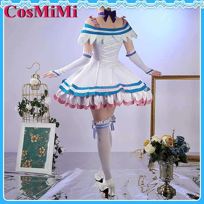 【Customized】CosMiMi Game Wonderful Precure! Cure Nyammy/Nekoyashiki Yuki Cosplay Costume Elegant Dress Party Role Play Clothing