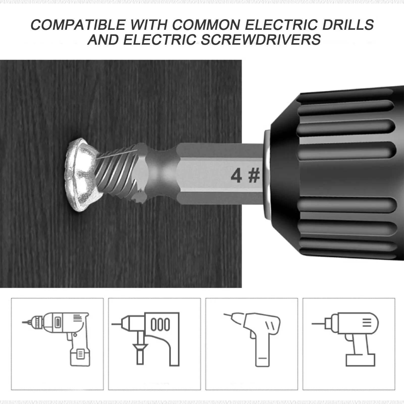 Extractor de tornillos rotos, herramienta de extracción de hilo de 13 piezas con cabeza de destornillador, fácil de sacar, herramientas de demolición