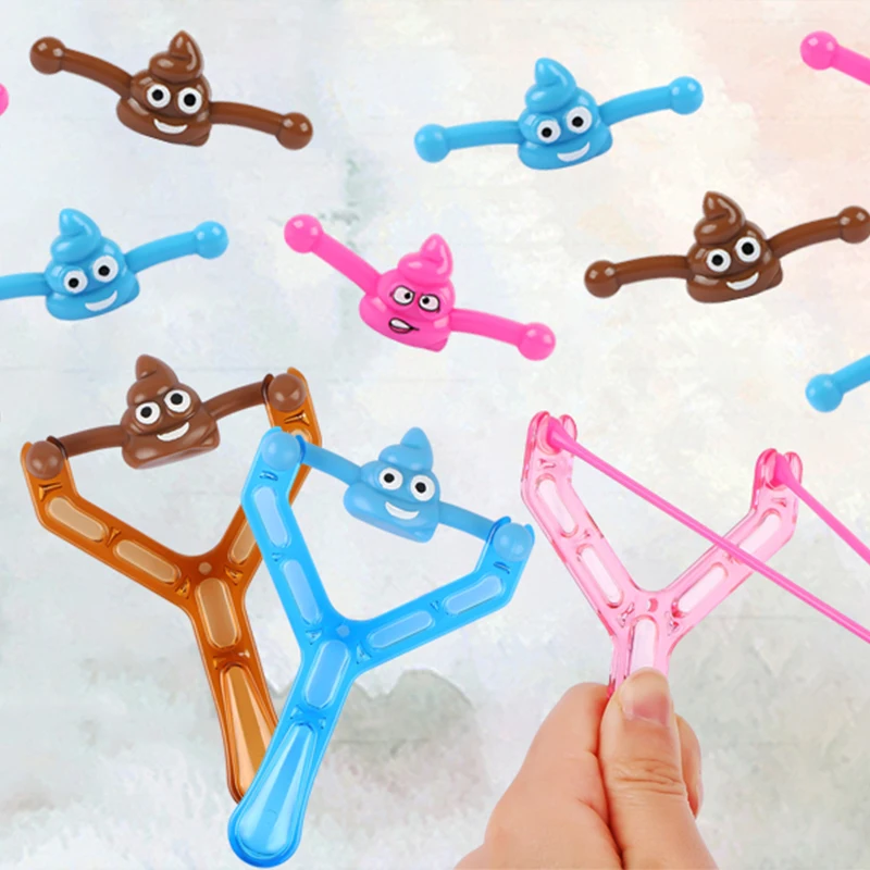 1-10 قطعة مضحك اطلاق النار مقلاع المزحة وهمية أنبوب براز لعبة ضد الإجهاد يوم الأطفال الضغط لعبة هدايا أعياد ميلاد للأطفال