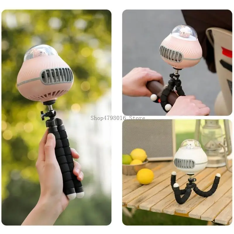 

Stroller Fan Bladeless USB Fan for Carseat Pushchair Accessories Quiet Tripod Fan with 2000mAh Battery Powered 3 Speed