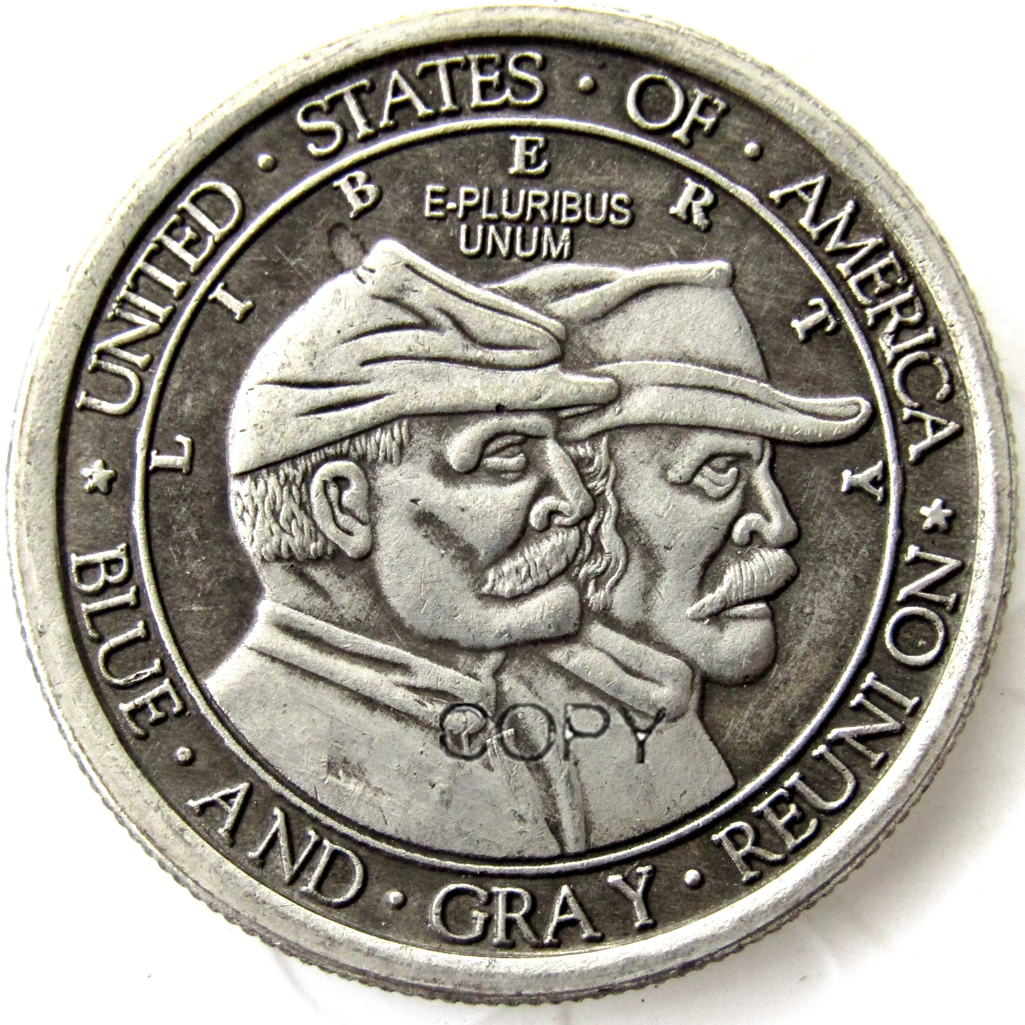 US 1936 Battle Commemorative Half Dollar Silver Plated Copy Coin