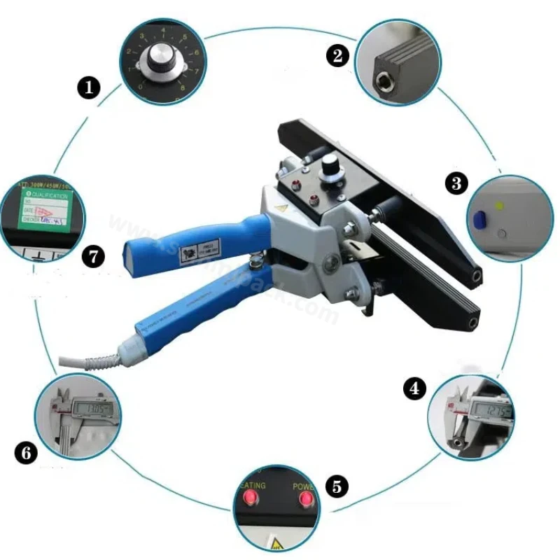 Sellador Máquina de sellado térmico instantáneo Bolsa de plástico Bolsa de papel Kraft Sellador de impulso LDPE de mano