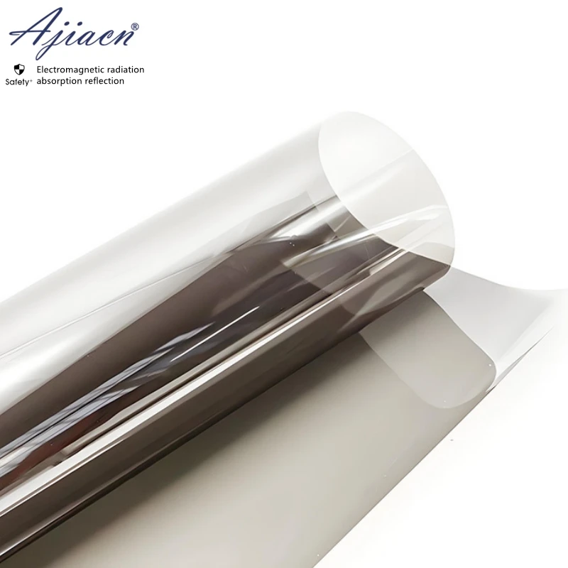 

Electromagnetic radiation protective transparent film Electronic equipment visual screen, Window EMF transparent shielding film