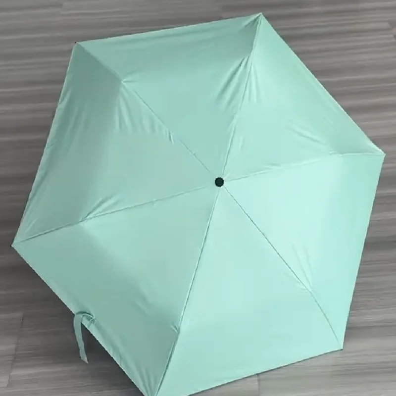 125-147g Japanese Ultra-light Portable Umbrella UV Protection Sun Rain Dual-purpose 3-fold 6-bone Pencil Umbrella