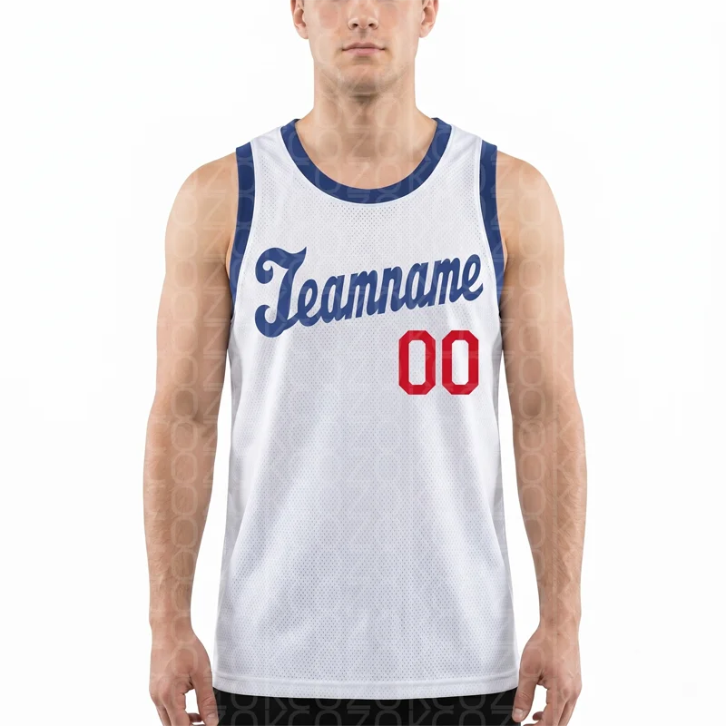 Custom White color Basketball Jersey Tank Tops for Men Jersey Personalized Team Unisex Top