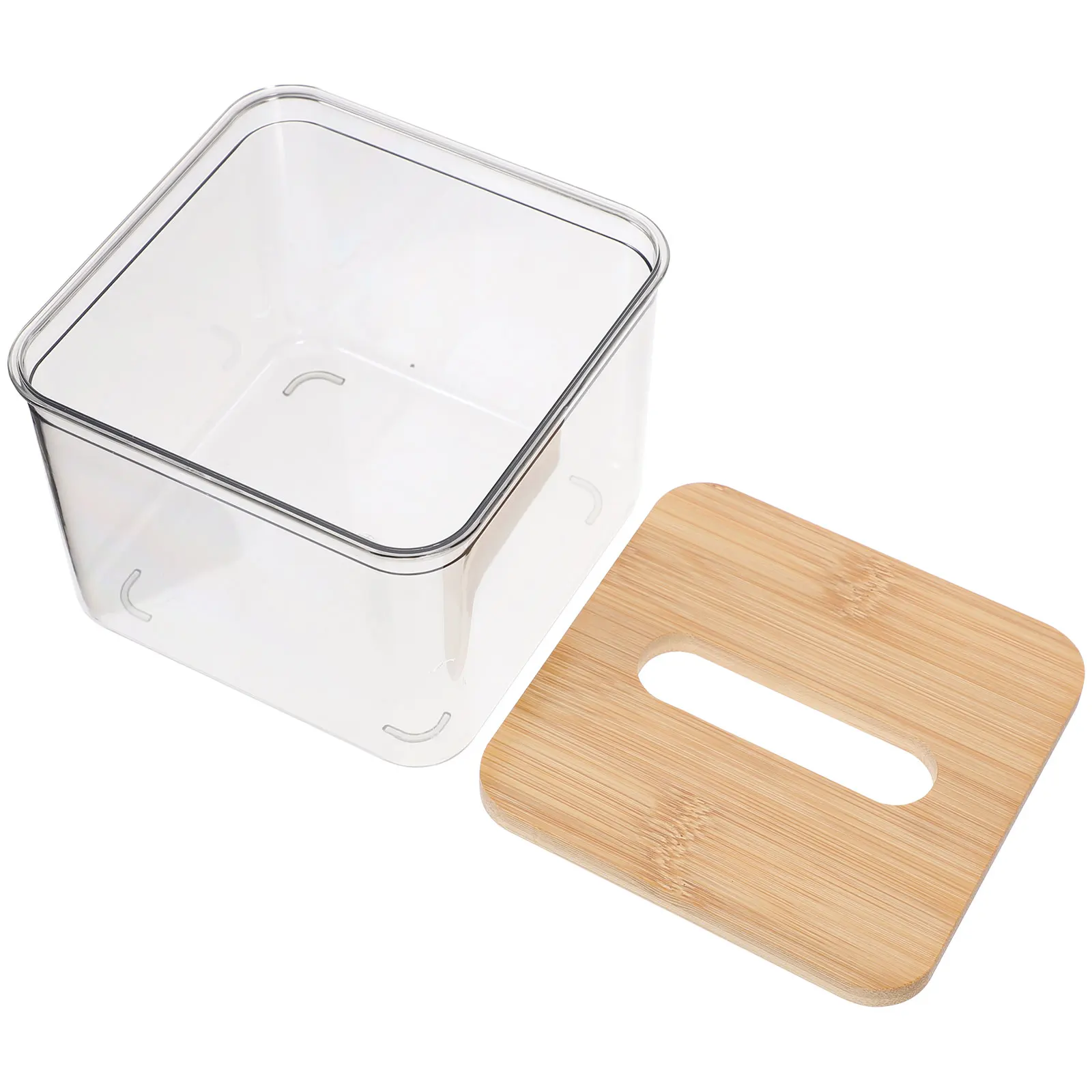 

NapkinBox TissueHolder CubeBoxes OfficeCover CarMultifunction PETBamboo WoodMaterial HomeDecoration PaperTowelDispenser
