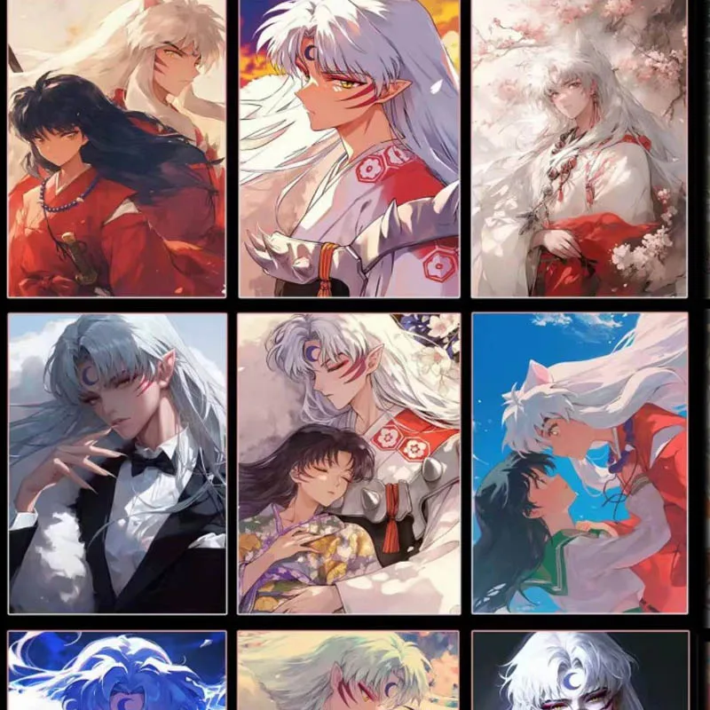 Sesshomaru e InuYasha Trading Cards, YJWC Laser Card, B5 vidro quebrado Brinquedos, Ação, Atacado