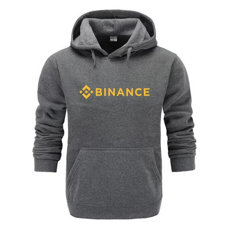 2025 Spring and Autumn New Casual Binance Men's Printed Krypton Fashion Hoodie Suitable for Both Men and Women