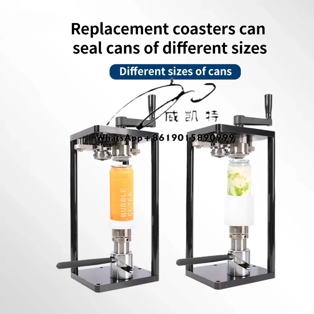 New Design Home Commercial Semi-Automatic Pet Cans Sealing Machine 200ml 250ml 330ml 500ml 650ml Manual Can Sealer Machine