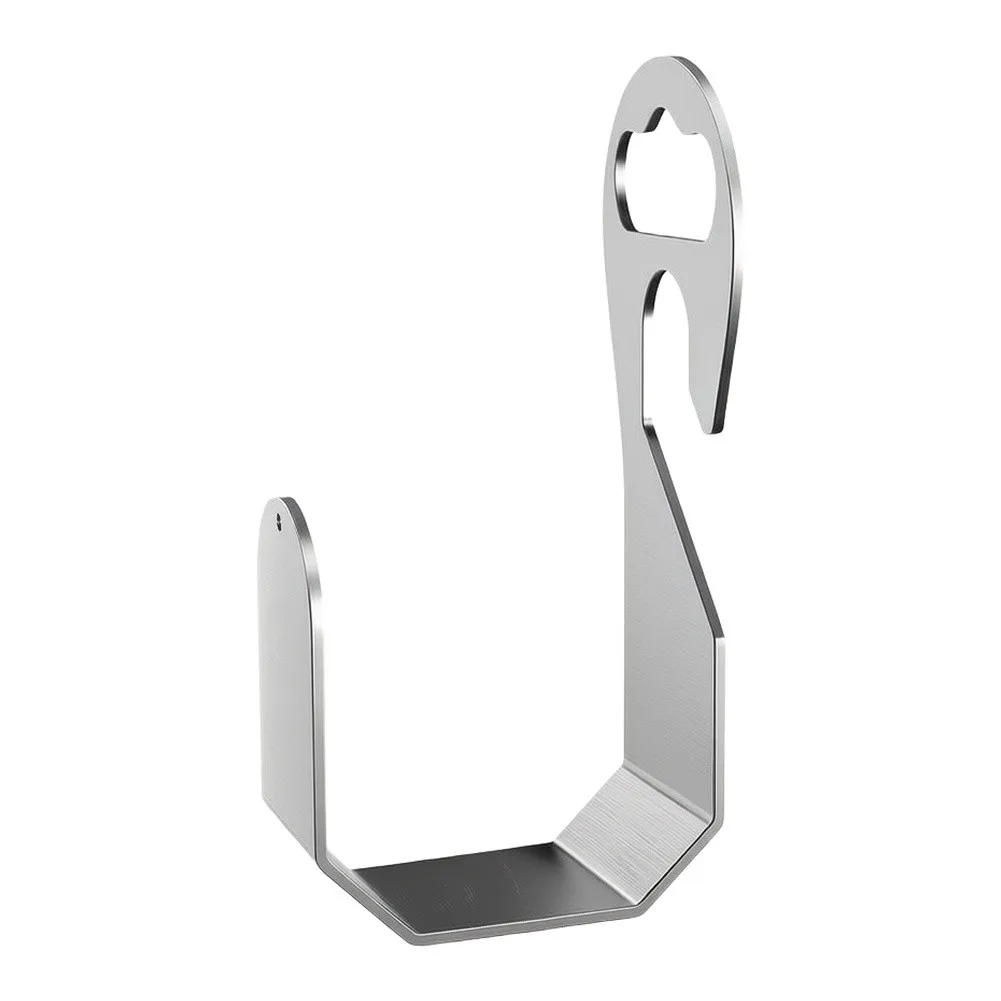 Stainless Steel Wall Mounted Hose Holder for Garden Space Saving Solution Prevents Tangling Supports Multiple Hose Types