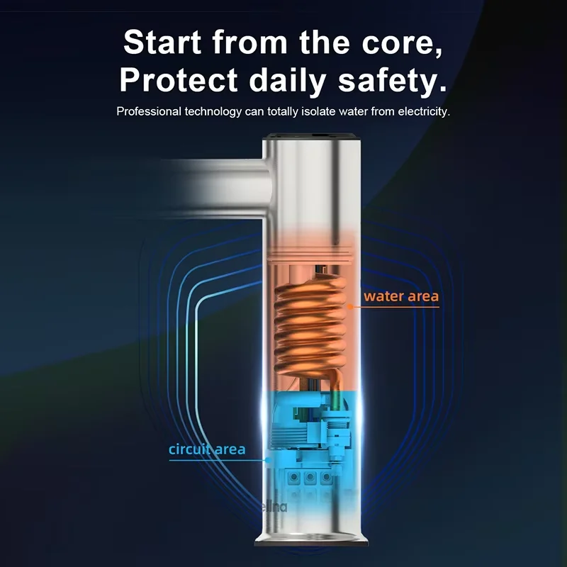 Briwellna ไฟฟ้า Warer เครื่องทําความร้อนก๊อกน้ําสแตนเลสความร้อน TAP สําหรับห้องน้ํา 220V ก๊อกน้ําร้อน MINI ไหลเครื่องทําน้ําอุ่น