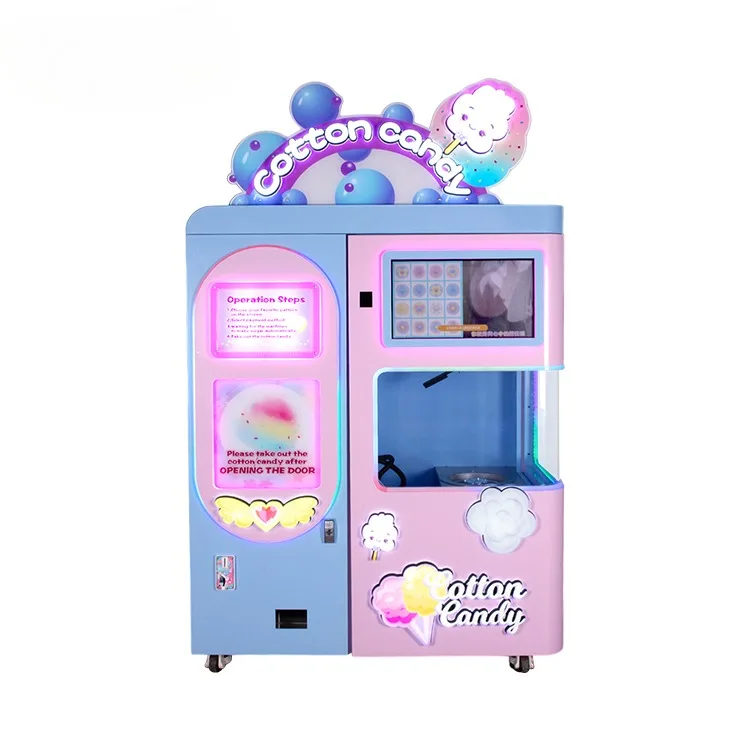 Oem Support Automatic Cotton Candy Machine Flower Cotton Candy Machine Vending Machine Cotton Candy