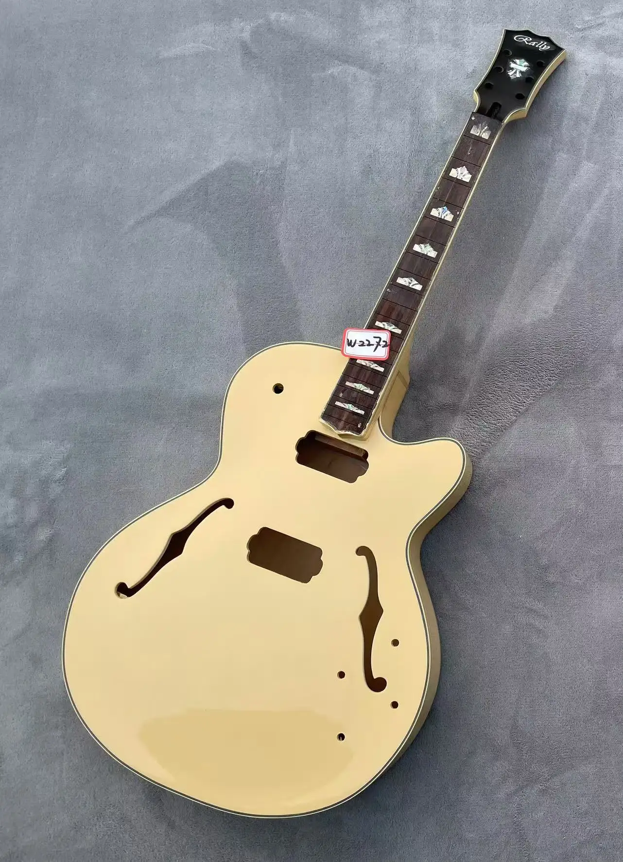 DIY Custom 6 Strings Electric Jazz Hollowbody Guitar Part Guitarra without Hardwares in Stock Discount Free Shipping W2272