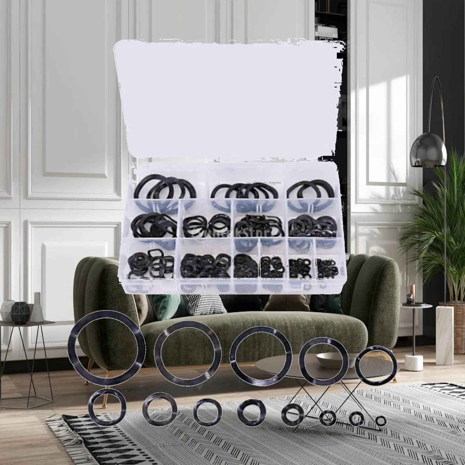 320 Pieces Black Carbon Steel Wavy Washers M3/4/5/6/8/10/12/14/16/19/24/27/31