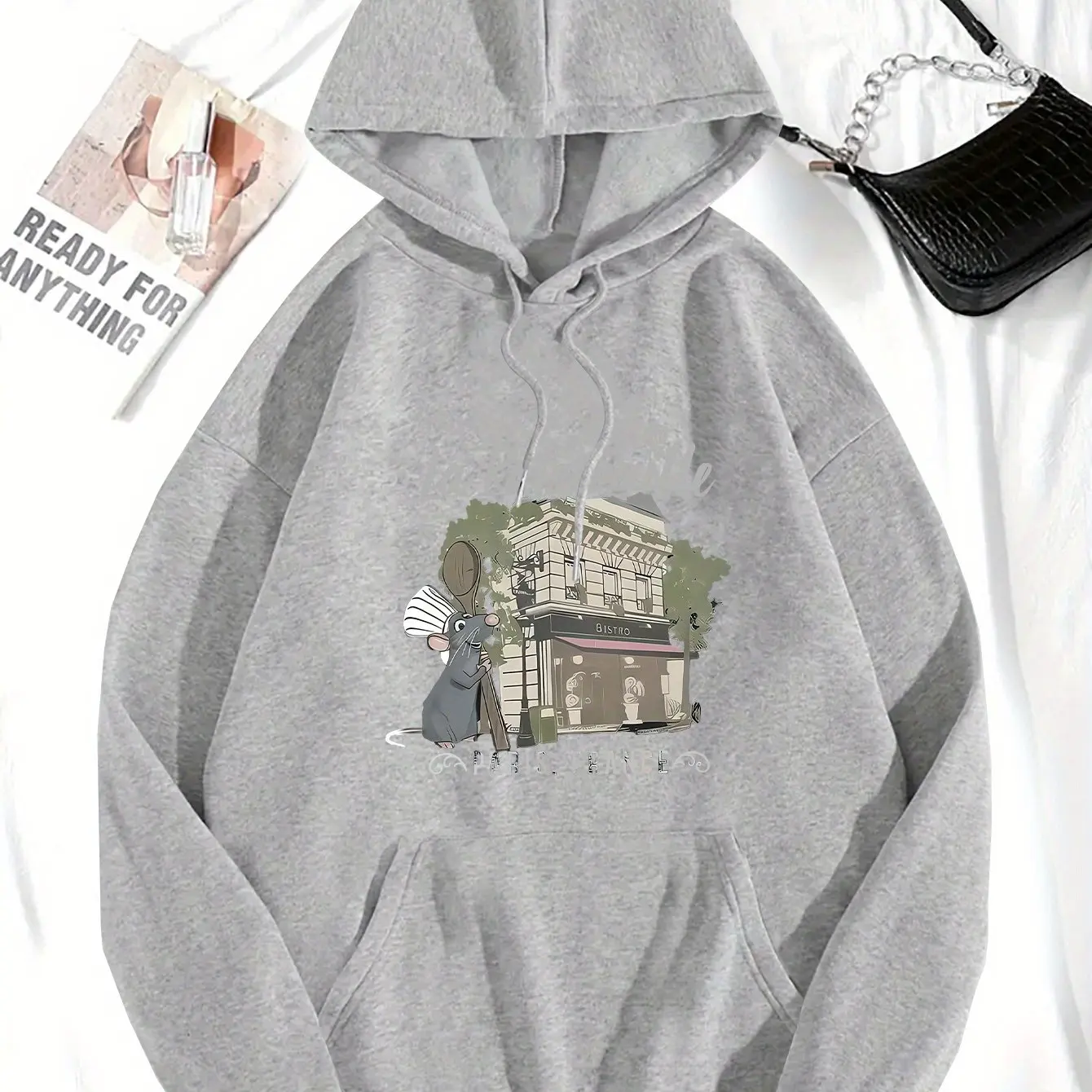 Disney Food Story Remy Vrouwen Hoodie Herfst Winter Fleece Casual Unisex Sweatshirt Kleding Hoody Oversized Streetwear