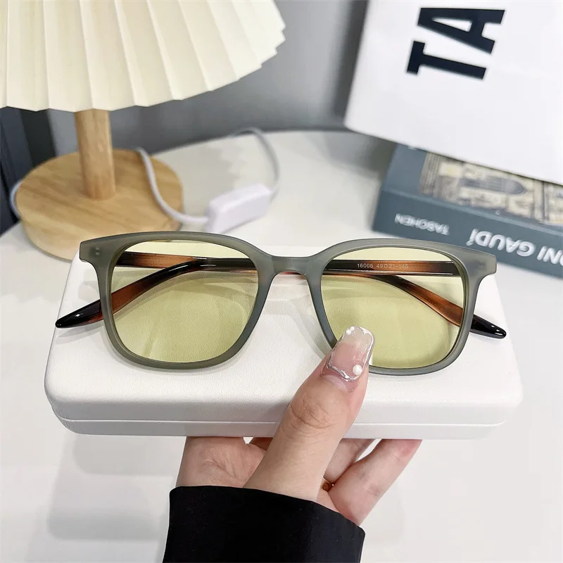 Luxuriöse Rechteckige Sonnenbrille für Damen und Herren Vintage Markendesigner Eckige Sonnenbrillen Herren Shades Damen Eyewear Brillen Gläser – Detail 18