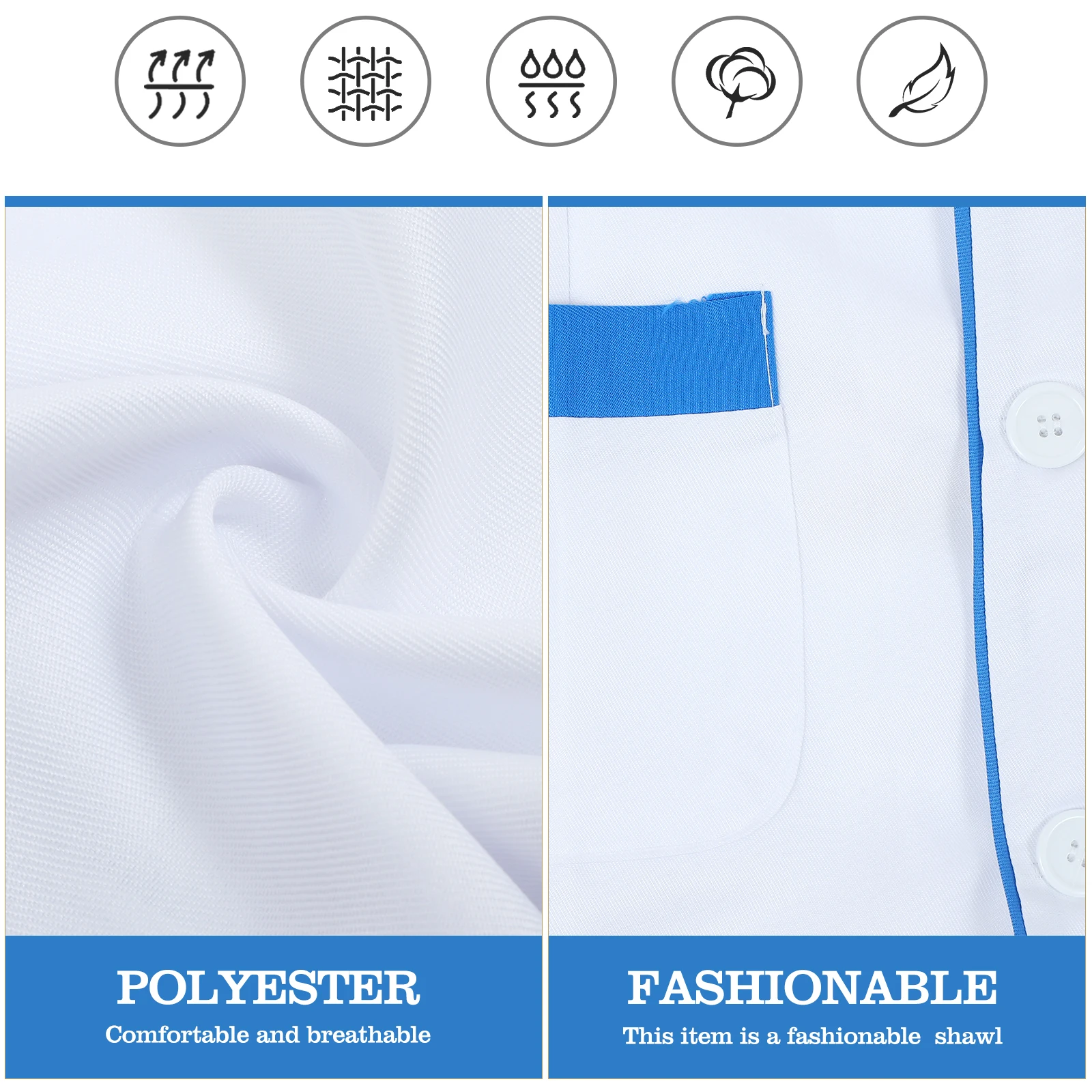 

Beauty Salon Work Clothes Women Hairdresser Apron Smock Stylist Jacket Lightweight Breathable Quick Dry Durable Barbershop Hair