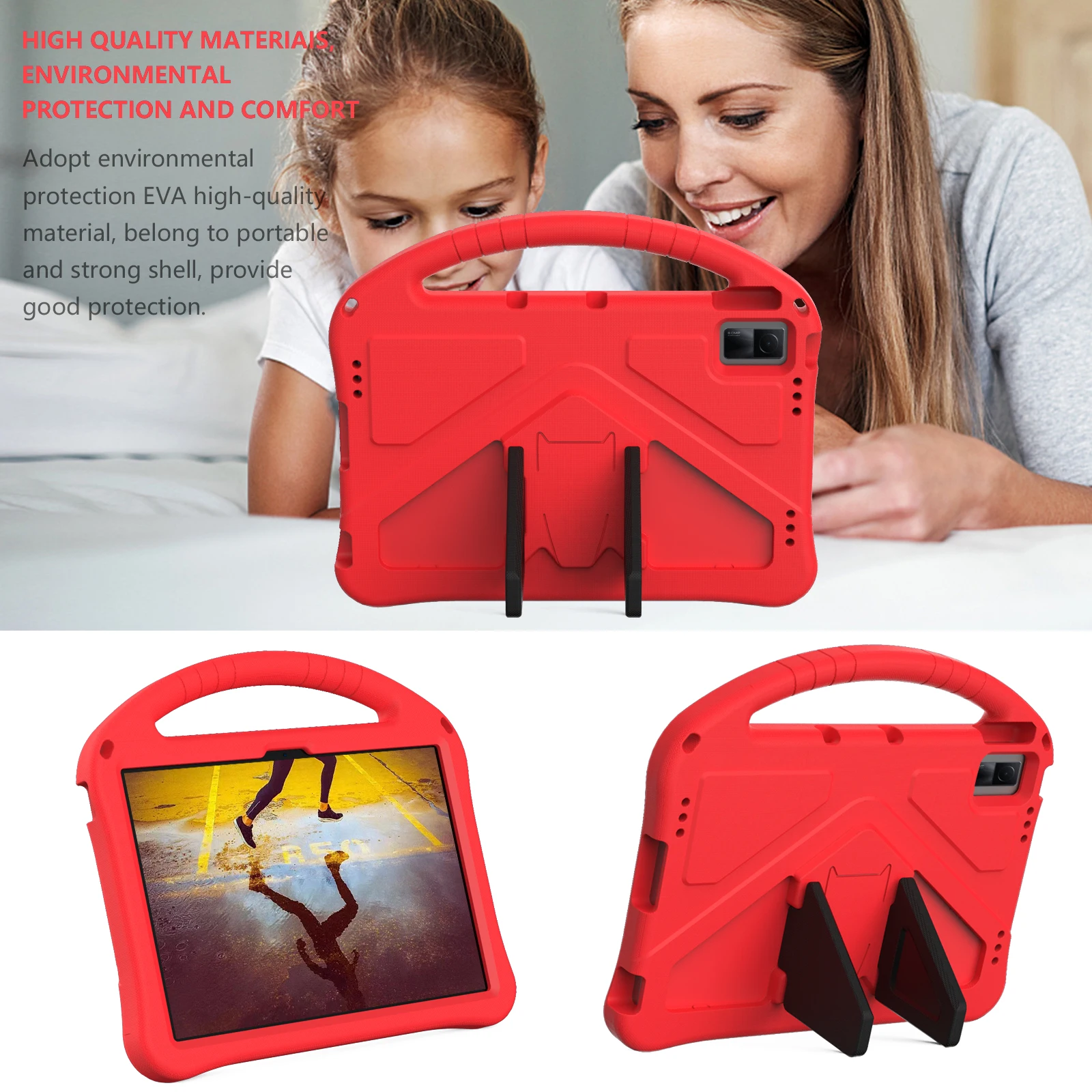 Funda protectora para Xiaomi Redmi Pad SE, 11 ", EVA, a prueba de golpes, con asa de soporte, para tableta y niños, 2023