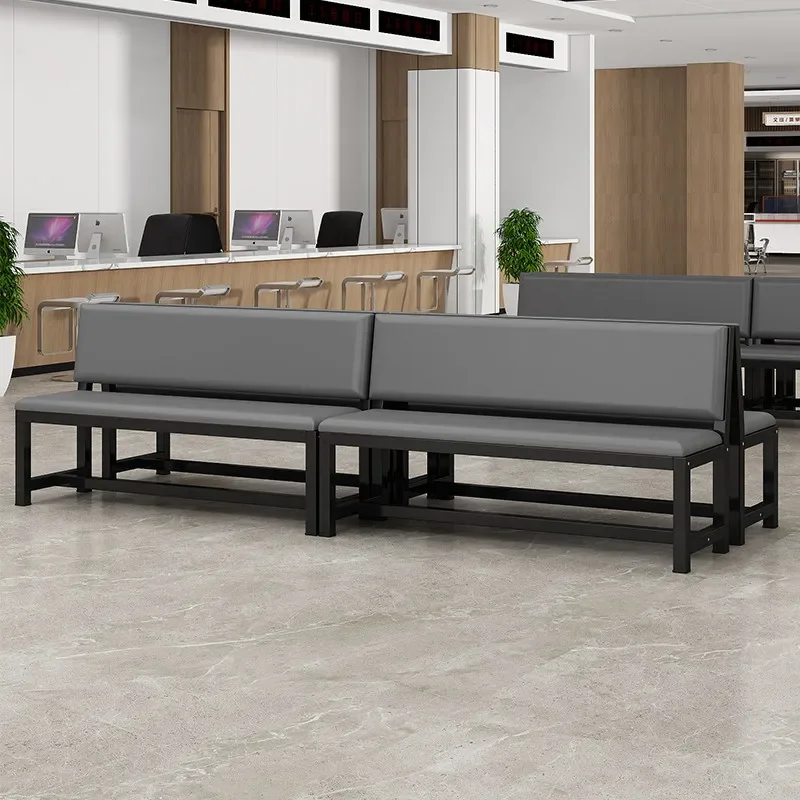 Bench Soft bag Backrest Bench Barber Shop Infusion Sofa Waiting Gym Row Chair Change Shoe Chair