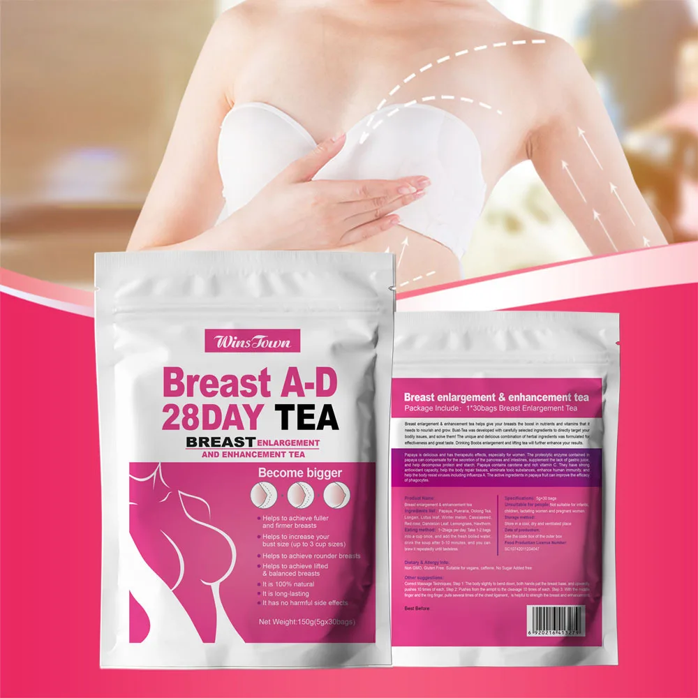 A-D Breast 28 Day Breast Enhancement Tea Enhance Breast Growth Tea Breast Fullness Making The Chest Symmetrical Perfectly Curved