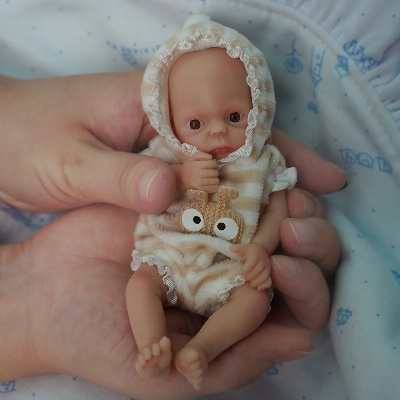 Mini Reborn Lalka 14 cm Całe Ciało z Silikonu Realistyczna Noworodka Dziewczynka Lalka Prezent dla Dzieci Kolekcjonerska Lalka Realistyczna