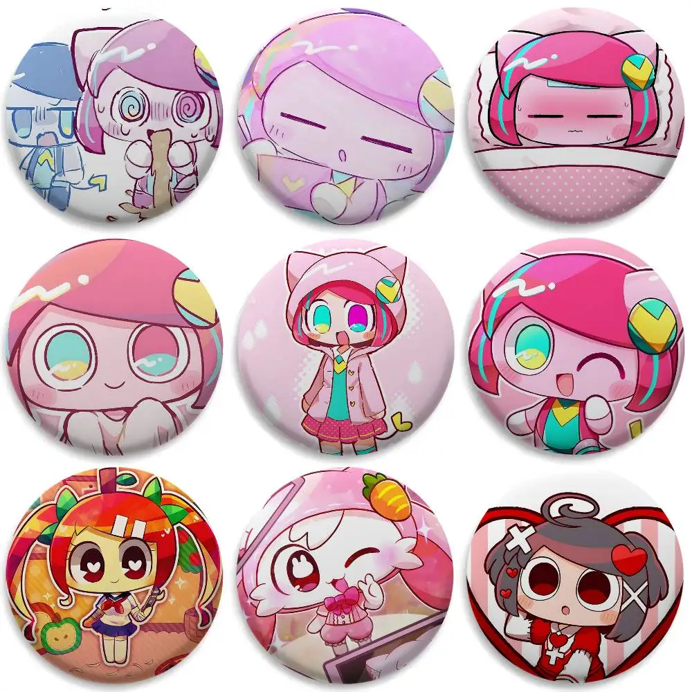 

Cute P-Pepoyo Artist Producer Badges Round Exquisite Badge Brooches Creative Pins For Clothes Hat Backpack Gift Accessories