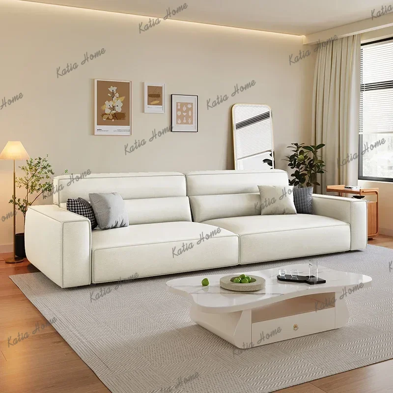 Factory Direct Foam Square Wood Couches Simple Comfortable Lounge Italian Living Room Sofa Puffs Modern Designer Sofy Do Salonu
