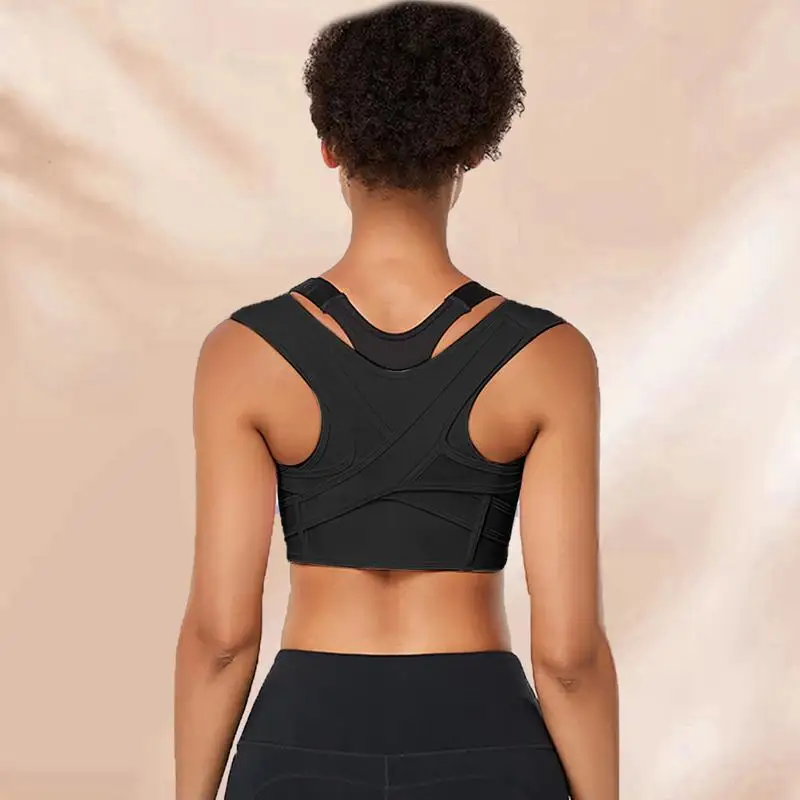 Ezata Seamless Corrector Adjustable Correction Belt Breathable Corrector Invisible Back Corrector