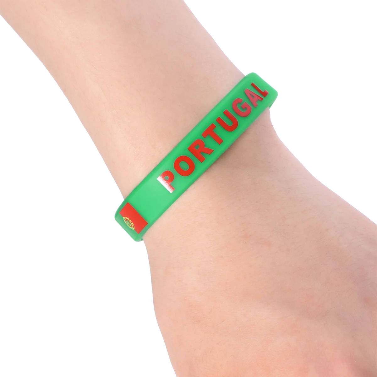 

6 Pcs Silicone Bracelet Wrist Country Flag Wristband Gym Wristbands Sweatbands
