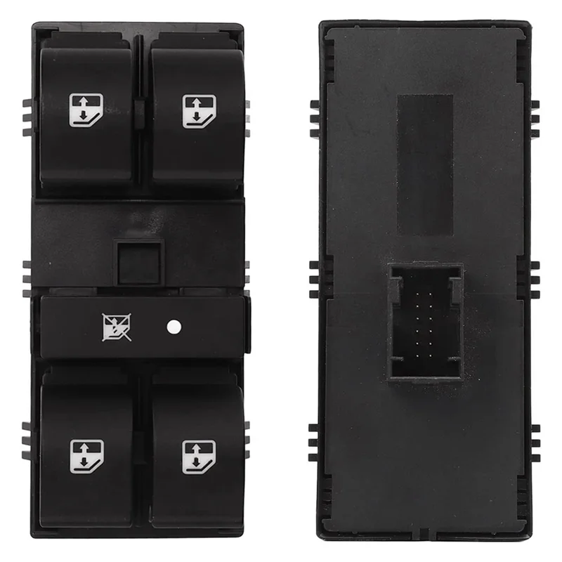 AMEXIAOXU  Power Window Switch Black Window Switch ABS Window Switch 735498686 Fit For Fiat Doblo 263 2009‑2018