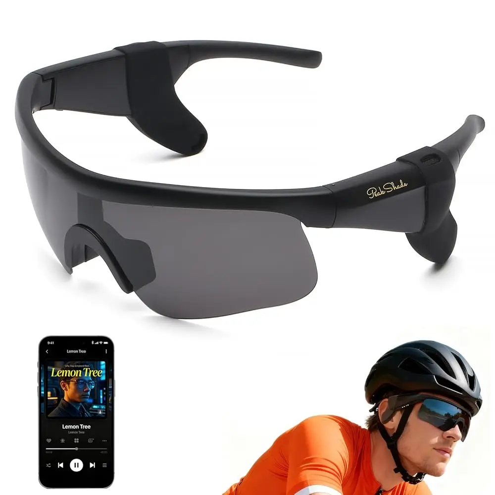 

Ailexpress-Free Shipping-Smart Glasses for Men & Women, Bluetooth 5.3 Sports Sunglasses with Hands-Free Calls, Open-Ear Speaker,