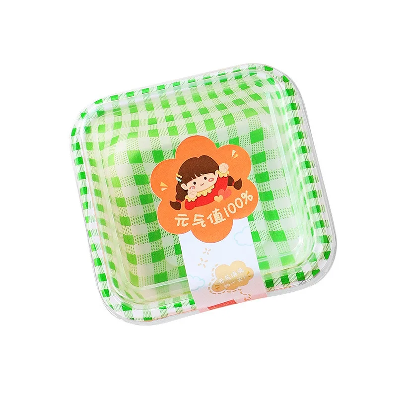 10Pcs Disposable Sushi Packaging Box Vegetable Fruit Salad Bento Boxes Japanese Salmon Takeaway Sashimi Box Fruit Dining Box