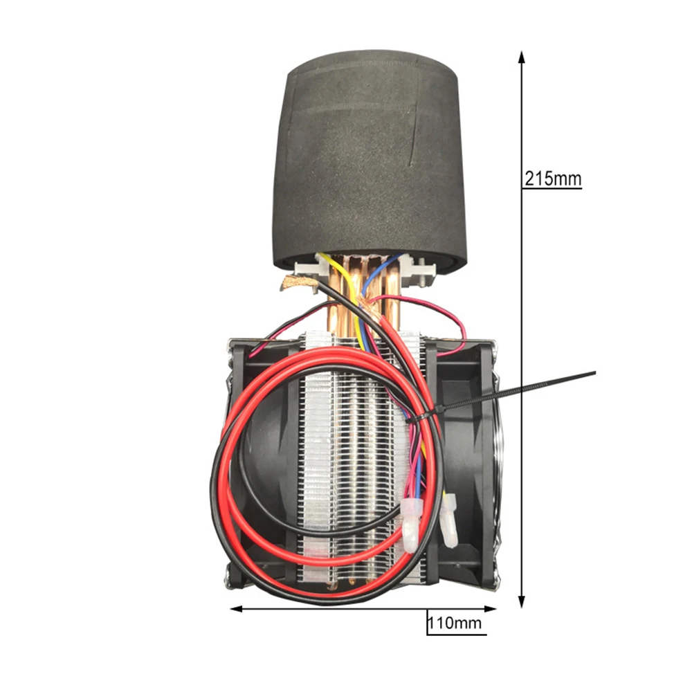 Imagem -06 - Dispositivo de Refrigeração Eletrônica Mini Refrigerador Faça Você Mesmo Copo Termoelétrico Refrigerador Refrigerador Semicondutor 12v 80w