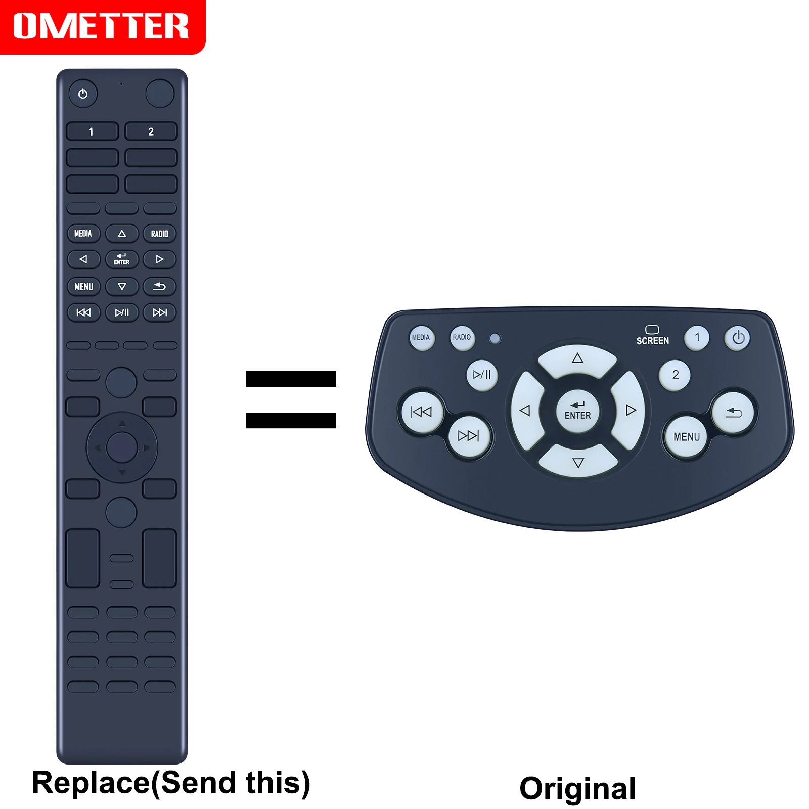 For 2015-2020 HOLM ​GMC Yukon BluRay DVD System ​Replacement Remote Control