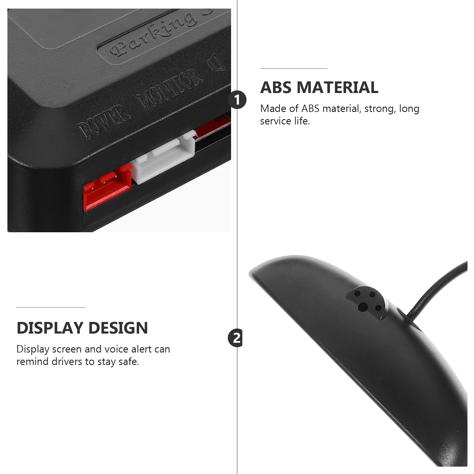 

1Set Parking Rear Bumper Backup Car Parking Assist Guide System Wireless Visual LED Display Voice Prompt Buzzer