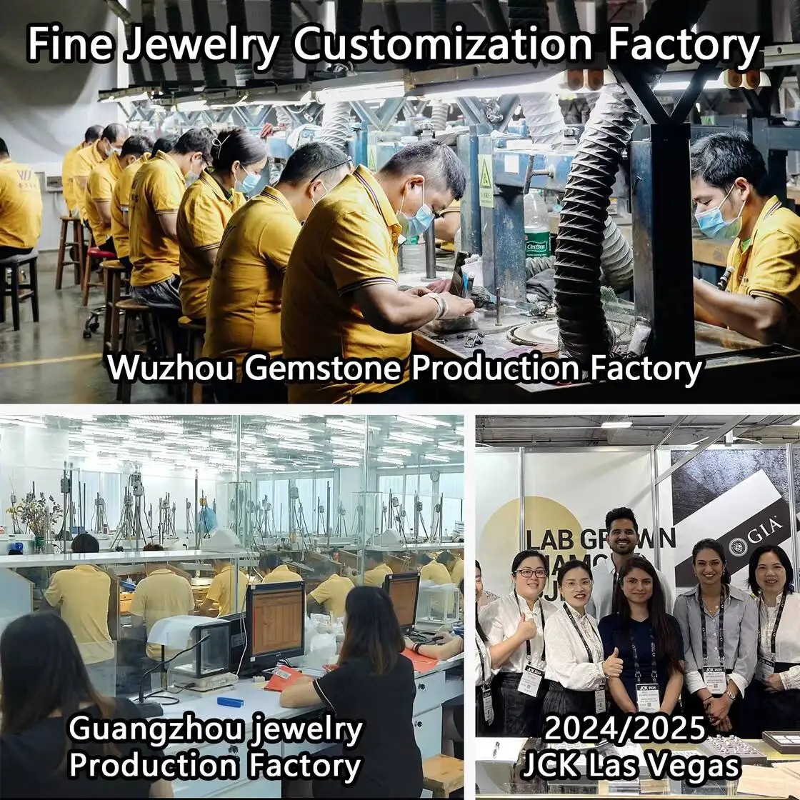 Custom Fine Jewelyr Earrings 6 Claw Inlay Real Solid 18k 14k 10k Gold Earring Round Cut 1 2 4 Carat Lab Grown Diamond Earings - view 6